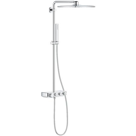 Coloana dus cu termostat pentru montare pe perete Grohe Euphoria SmartControl 310 Cube Duo, crom, 26508000