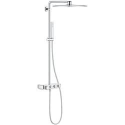 Coloana dus cu termostat pentru montare pe perete Grohe Euphoria SmartControl 310 Cube Duo, crom, 26508000