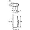 Baterie cada cu termostat Grohe Euphoria SmartControl, crom, 34718000