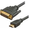 Gembird HDMI to DVI male-male cable with gold-plated connectors, 1.8m, bulk pack