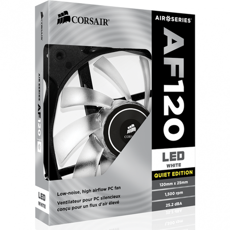 Ventilator/Radiator Corsair Air Series AF120 LED White Quiet Edition High Airflow 120mm Twin Pack