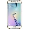 Husa Capac Clear View Transparent Gold EF-QG925BFEGWW pentru Samsung Galaxy S6 Edge G925