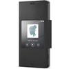 Husa Sony EcoLeather Style Book SCR26 Black Smart Window pentru Sony Xperia Z3 Compact