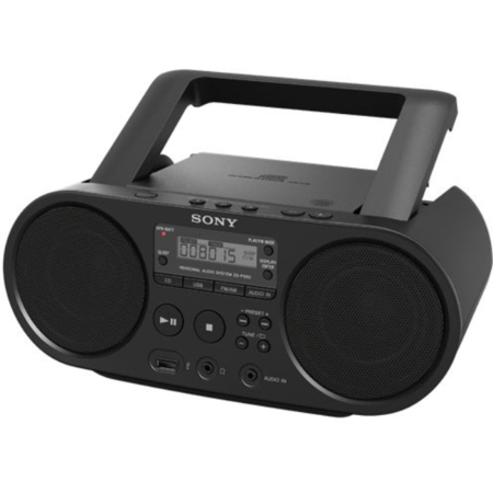 Microsistem audio ZSPS50, CD Player, tuner FM, 2x2W, USB, Negru