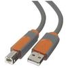 BELKIN Cablu USB USBA/USBB, 0.9m, Male-Male, Grey-Orange, CU1000CP0.9M