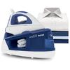 Tefal Statie de calcat Maxi Purely & Simply SV5030, talpa ceramica, 2200 W, 1.2 l, 100 g/min, alb/albastru