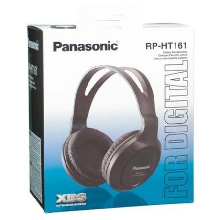 Casti Audio Over the Ear Panasonic RP-HT161E-K, Cu fir, Negru