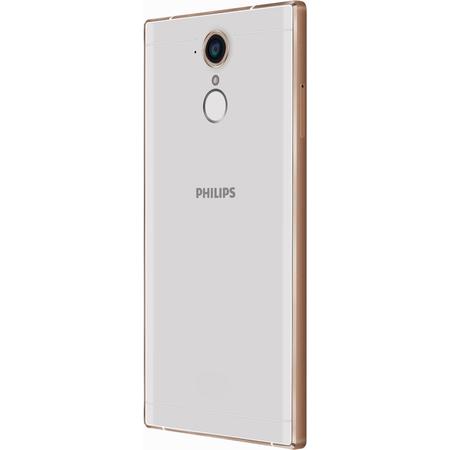 Telefon mobil Philips X586, Dual Sim, 16GB, 4G, Champagne White
