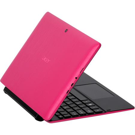 Laptop 2-in-1 Acer Switch 10, SW3-016 10.1 inch MultiTouch IPS, Intel Atom x5-Z8300 1.44GHz Quad Core, 4GB RAM, 500GB + 64GB eMMC, Wi-Fi, Bluetooth, Windows 10 Home, Pink