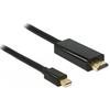 Delock Cablu mini Displayport 1.1 male > HDMI-A male 3m, black