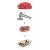 Bosch Masina de tocat MFW68660, 2200W, 4.3 kg/min, 3 site, storcator rosii, accesoriu Kebbe, palnie carnati, 4 discuri razuire/feliere, negru/inox
