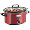 Crock-Pot Slow cooker SCV400RD-050, 3.5 l, 2 setari gatit, functie pastrare la cald, vas de ceramica detasabil, rosu