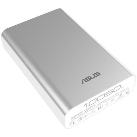 Baterie externa USB  ZenPower - 10050 mAh, carcasa aluminiu, argintiu