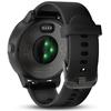 GARMIN Ceas Smartwatch vivoactive 3, GPS, Slate, curea silicon neagra