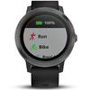GARMIN Ceas Smartwatch vivoactive 3, GPS, Slate, curea silicon neagra