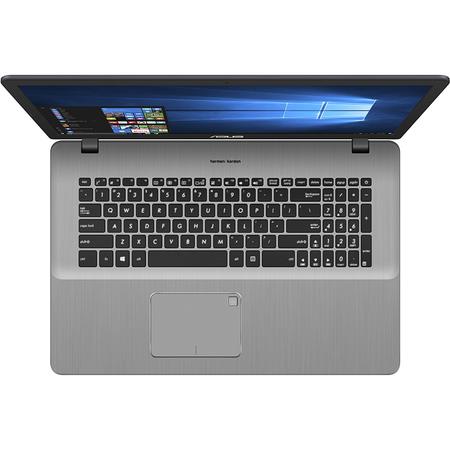 Laptop ASUS 17.3'' VivoBook Pro 17 N705UQ, FHD,  Intel Core i7-7500U , 8GB DDR4, 1TB + 128GB SSD, GeForce 940MX 2GB, Endless OS, Grey