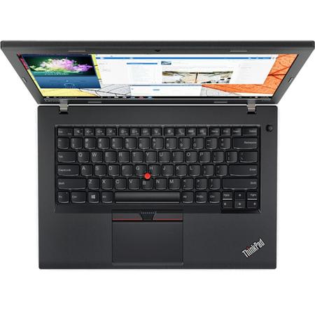 Laptop Lenovo 14'' ThinkPad L470, FHD IPS, Intel Core i5-7200U , 8GB DDR4, 256GB SSD, GMA HD 620, FingerPrint Reader, no OS, Black