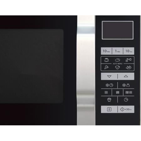 Cuptor cu microunde Sharp R760S, 23 l, 900 W, Digital, Display LCD, Grill, Timer, Argintiu/Negru