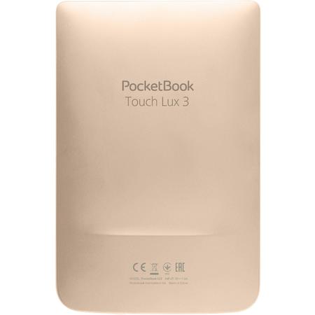 eBook Reader PocketBook Touch Lux 3, E Ink Carta, HD, 4GB, Wi-Fi, LED frontlight, Auriu
