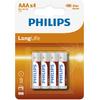 Philips Baterii LONGLIFE AAA 4-BLISTER