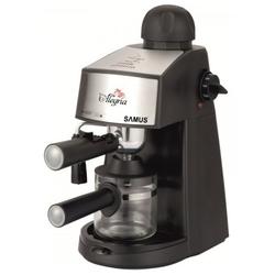 Espressor Samus Alegria, 3.5 bari, Rezervor 0.24 L, Capacitate 4 ceşti, Filtru inox, Dispozitiv spumare, Cană gradată, Negru