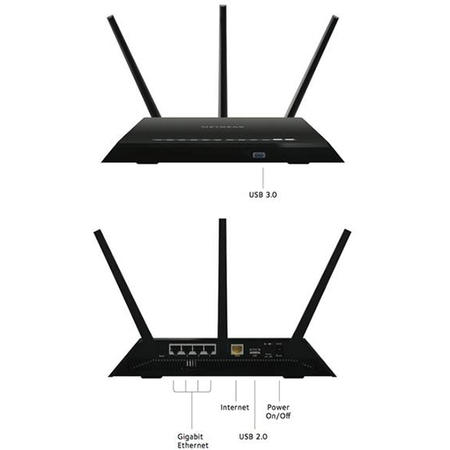 Router wireless AC1900 Nighthawk, Modem ADSL/DSL Gigabit (D7000)