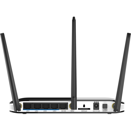 Router Wireless AC750 4G LTE, Multi-WAN Router, integrated modem, SIM card slot