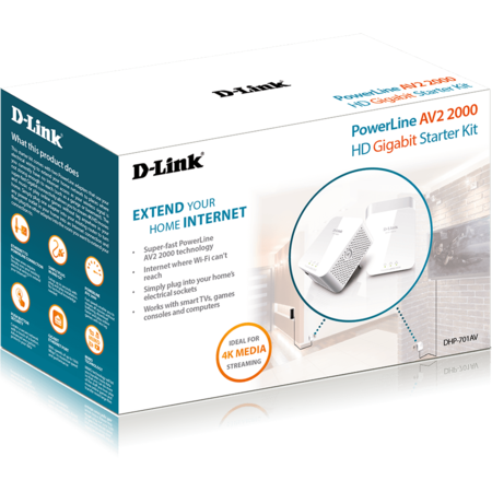 PowerLine AV2  2000 HD Gigabit, Starter Kit
