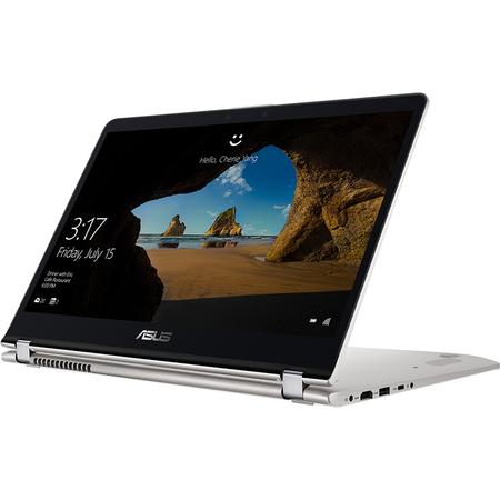 Laptop 2-in-1 ASUS 15.6'' ZenBook Flip UX561UA, FHD Touch,  Intel Core i7-8550U , 8GB DDR4, 1TB + 128GB SSD, GMA UHD 620, Win 10 Pro, Silver