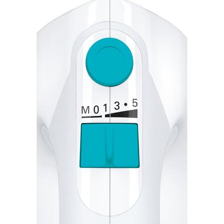 Mixer de mana MFQ36300D, 400 W, 5 viteze + Turbo, alb/bleu