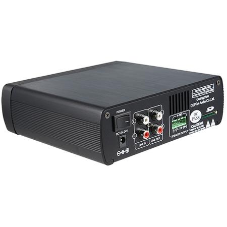 Amplificator PA cu mixer stereo 2x30W, Bluetooth /USB/ SD, clasa D, intrare MIC/AUX, carcasa Aluminiu