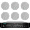 DSPPA Pachet Sonorizare PA 60W de tavan cu 6 zone, FM+USB+SD