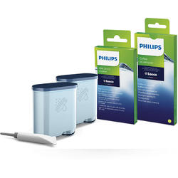 Philips Kit intretinere pentru espressor CA6707/10, 2 filtre AquaClean si tub lubrifiere, 6 plicuri curatare lapte, 6 tablete indepartare ulei