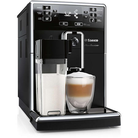 Espressor super-automat PicoBaristo HD8925/09, carafa pentru lapte integrata, 1.8l, rasnita 100% ceramica, boiler cu incalzire rapida, negru