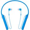 Casti in ear Sony WI-C400L, Wireless, Bluetooth, NFC, Albastru