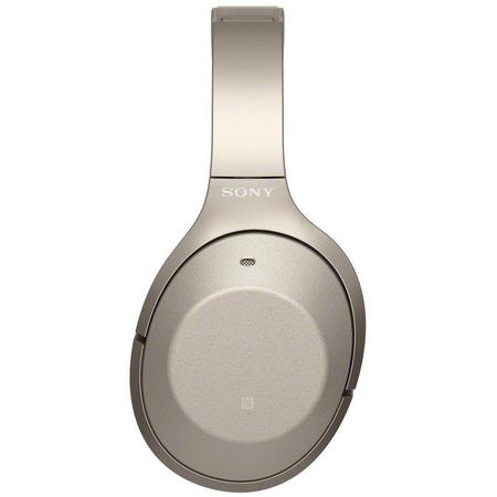 Casti Sony WH-1000XM2N, Noise canceling, Hi-Res, Bluetooth, NFC, Wireless, Auriu