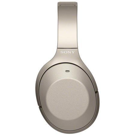 Casti Sony WH-1000XM2N, Noise canceling, Hi-Res, Bluetooth, NFC, Wireless, Auriu