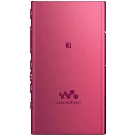 MP4 Player Walkman NWA35P, High Resolution Audio, Ecran tactil, Bluetooth, NFC, Wireless, FLAC, 16GB, Roz