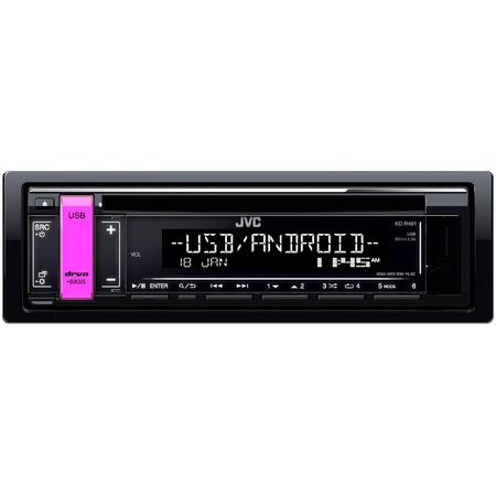 Radio CD auto JVC KD-R491, 4 x 50W, USB, AUX, Subwoofer control, Accent key variable colors