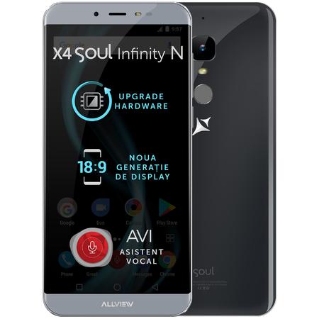 Telefon mobil Allview X4 Soul Infinity N, Dual SIM, 32GB, 4G, Steel Gray
