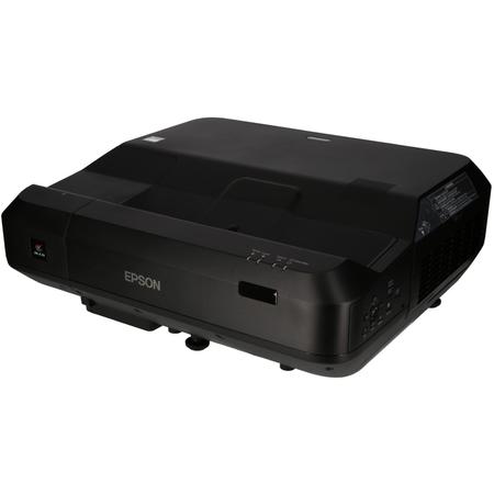 Videoproiector Epson EH-LS100, laser, Full HD, ultra short throw, 4000 lumeni, negru