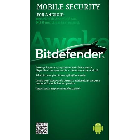 Securitate Bitdefender Mobile Security 1 Device, 1 an, Scratch Card