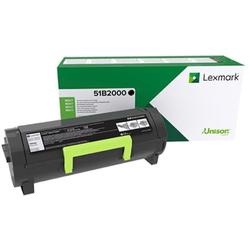 Toner Lexmark 51B2000, Negru