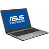Laptop ASUS 15.6'' A542BA, HD, Procesor AMD A9-9420, 4GB DDR4, 500GB, Radeon R5, Endless OS, Silver-Grey