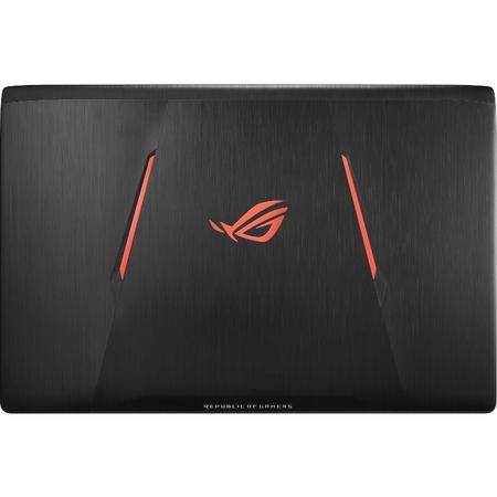 Laptop ASUS Gaming 15.6'' ROG GL553VD, FHD, Procesor Intel Core i7-7700HQ, 16GB DDR4, 1TB + 128GB SSD, GeForce GTX 1050 4GB, Win 10 Home, Black metal