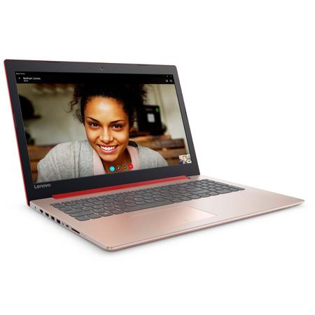 Laptop Lenovo 15.6'' IdeaPad 320 IAP, HD, Procesor Intel Pentium N4200, 4GB, 500GB, GMA HD 505, Win 10 Home, Coral Red, no ODD