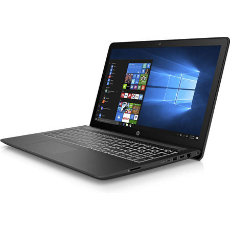 Laptop HP Gaming 15.6'' Pavilion Power 15-cb001nq, FHD IPS, Procesor Intel Core i5-7300HQ, 8GB DDR4, 1TB 7200 RPM + 128GB SSD, GeForce GTX 1050 2GB, Win 10 Home, Black