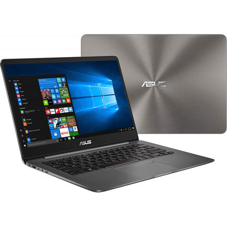Ultrabook ASUS 14'' ZenBook UX430UN, FHD, Procesor Intel Core i7-8550U, 16GB, 256GB SSD, GeForce MX150 2GB, Win 10 Home, Grey