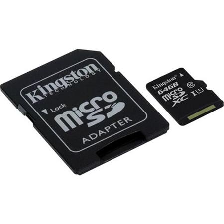Card MicroSDXC 64GB, Clasa 10 UHS-I, adaptor SD inclus