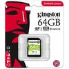 KINGSTON Card SD 64GB SDXC, Clasa 10